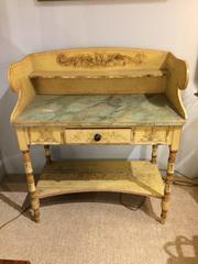 Charming 19th Century Hand-Painted Wash Stand