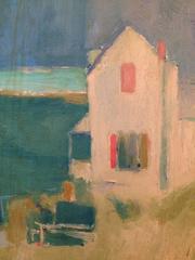 Painterly Original Oil on Canvas Titled "See You Again next Summer"