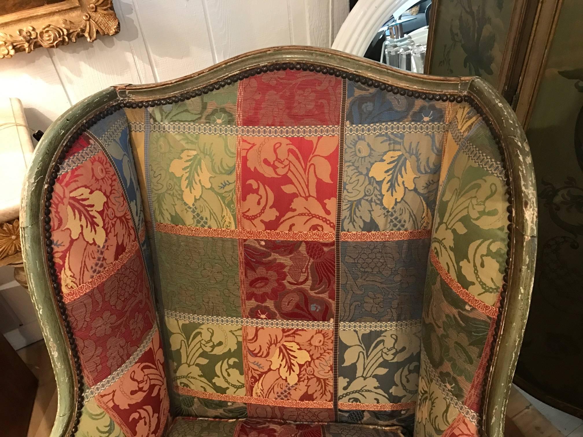 French Louis XV Style Bergere a Oreilles