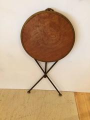 Great Looking Italian Folding Campaign Style Drinks Side Table