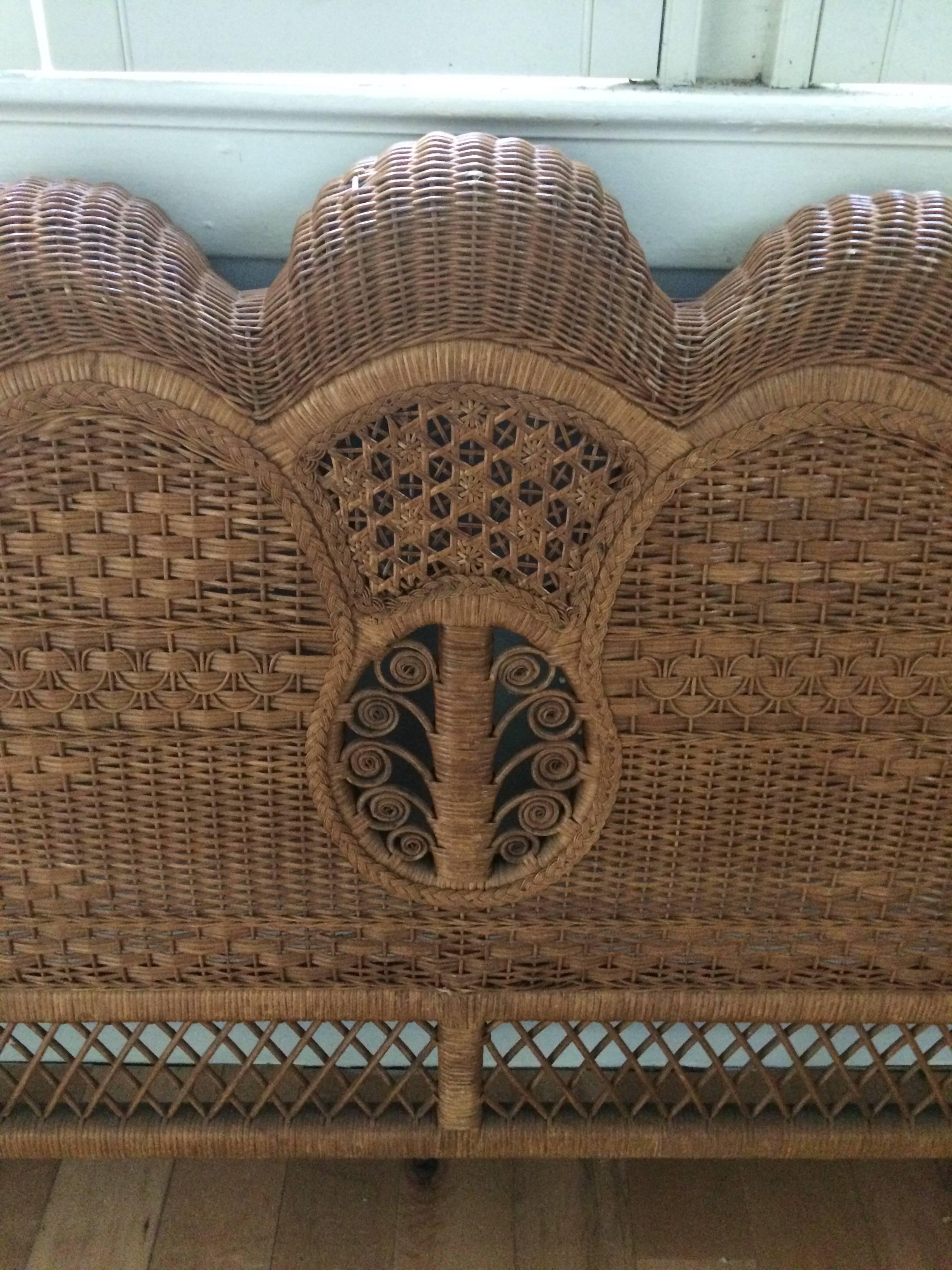 ralph lauren wicker bed frame