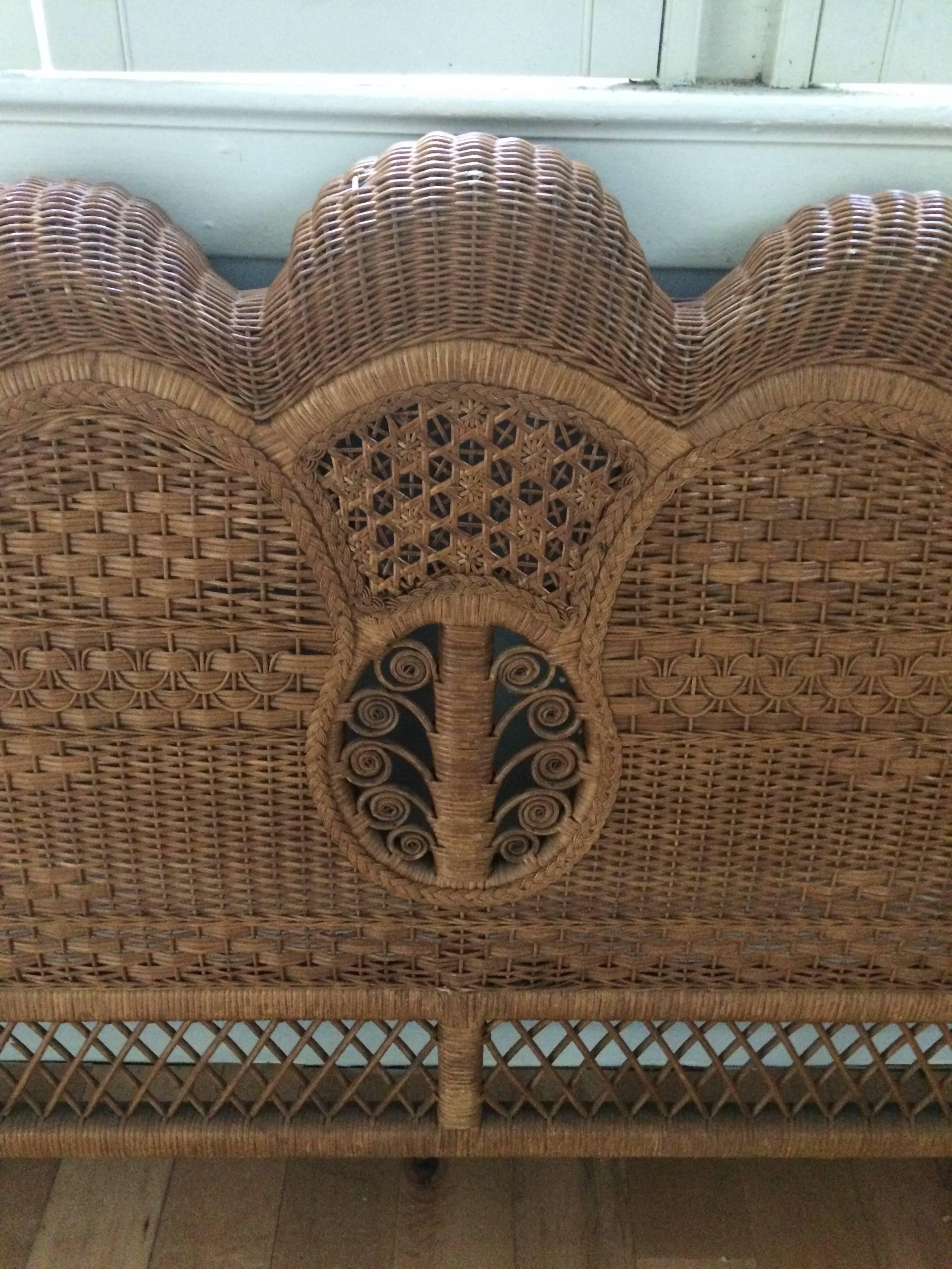 ralph lauren rattan bed