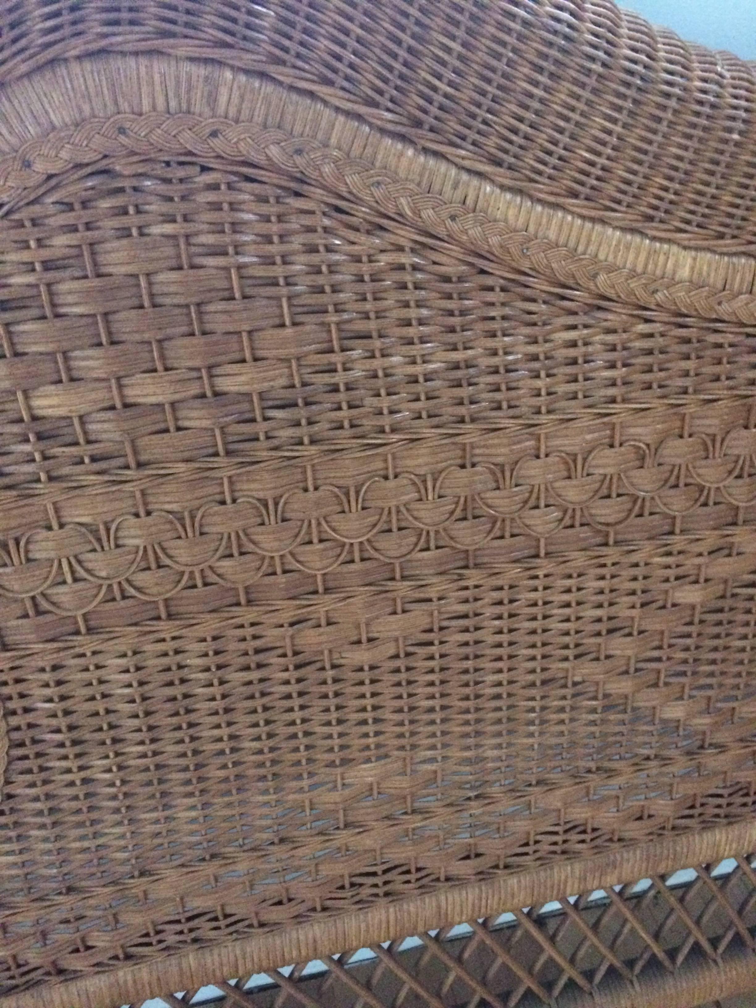 King-Sized Ralph Lauren Wicker Bed 1