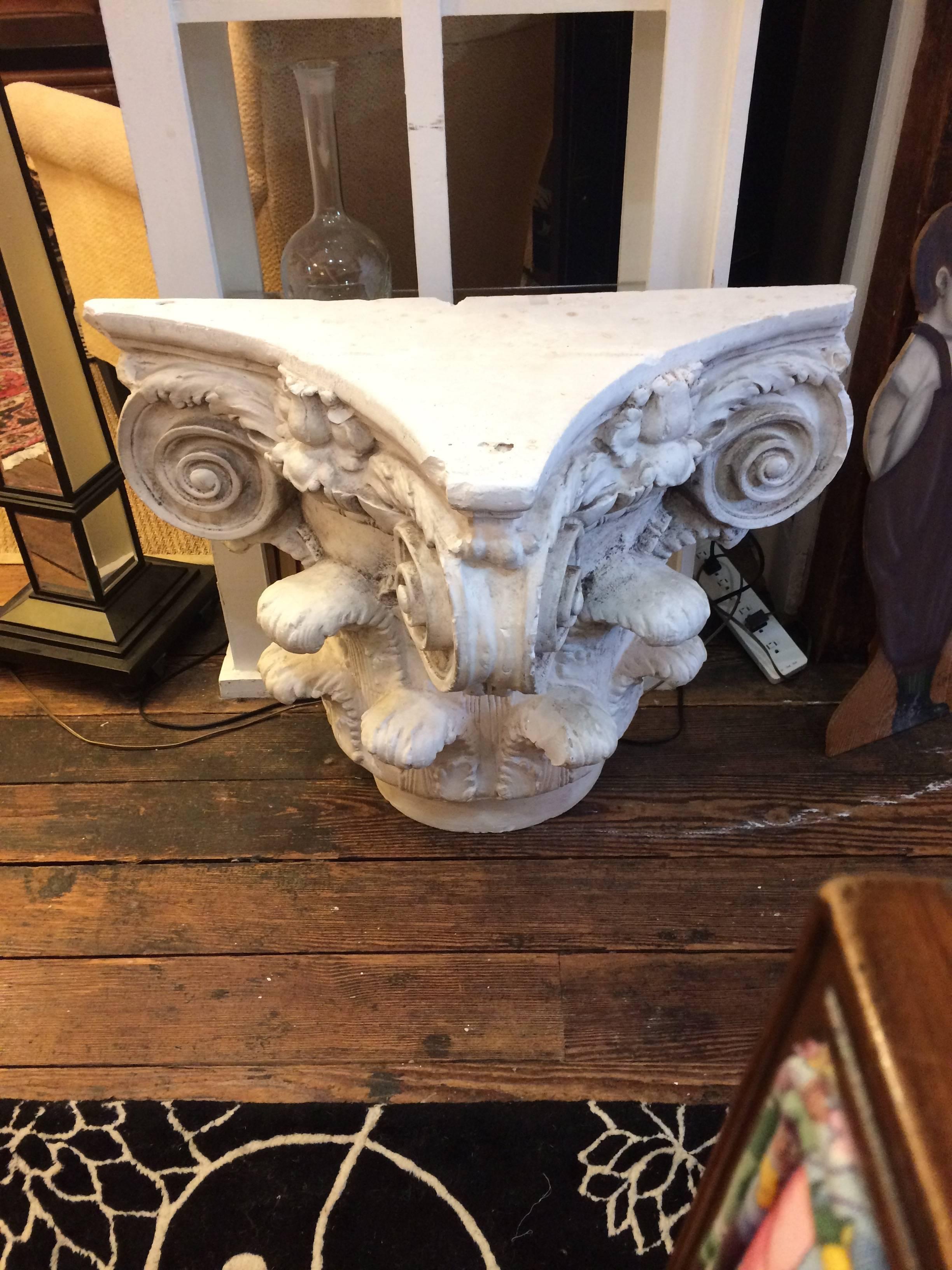 carved plaster furniture