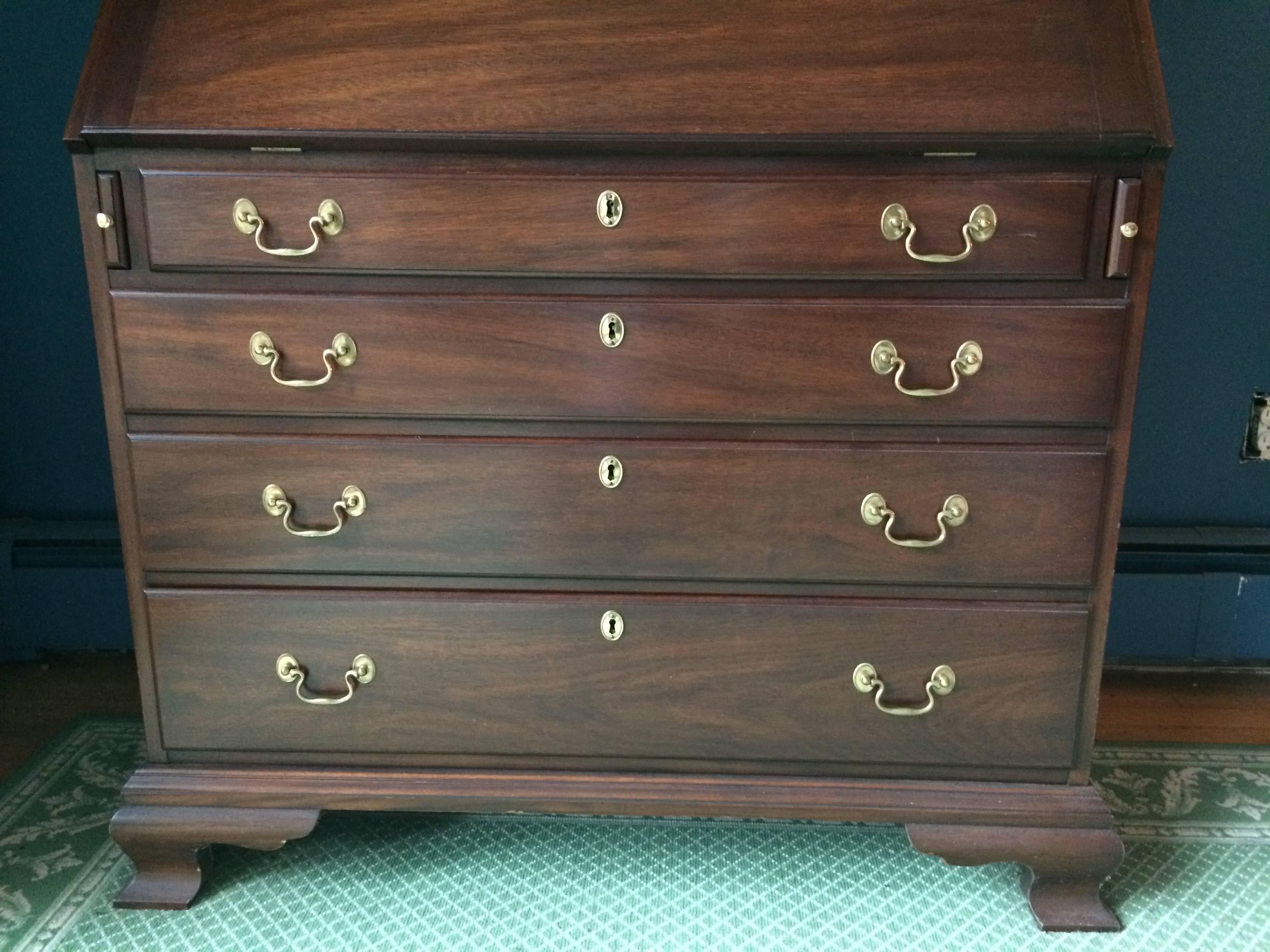 American Classical Classic Mahogany Chest on Chest or Secretary by Henkel Harris