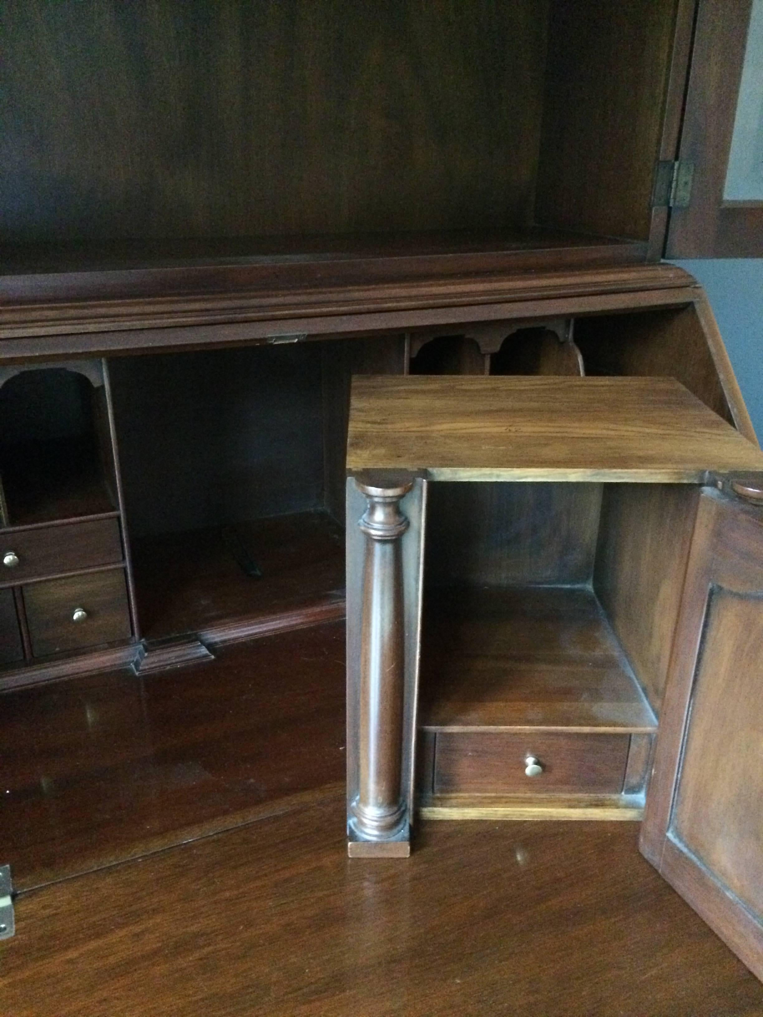 American Classic Mahogany Chest on Chest or Secretary by Henkel Harris