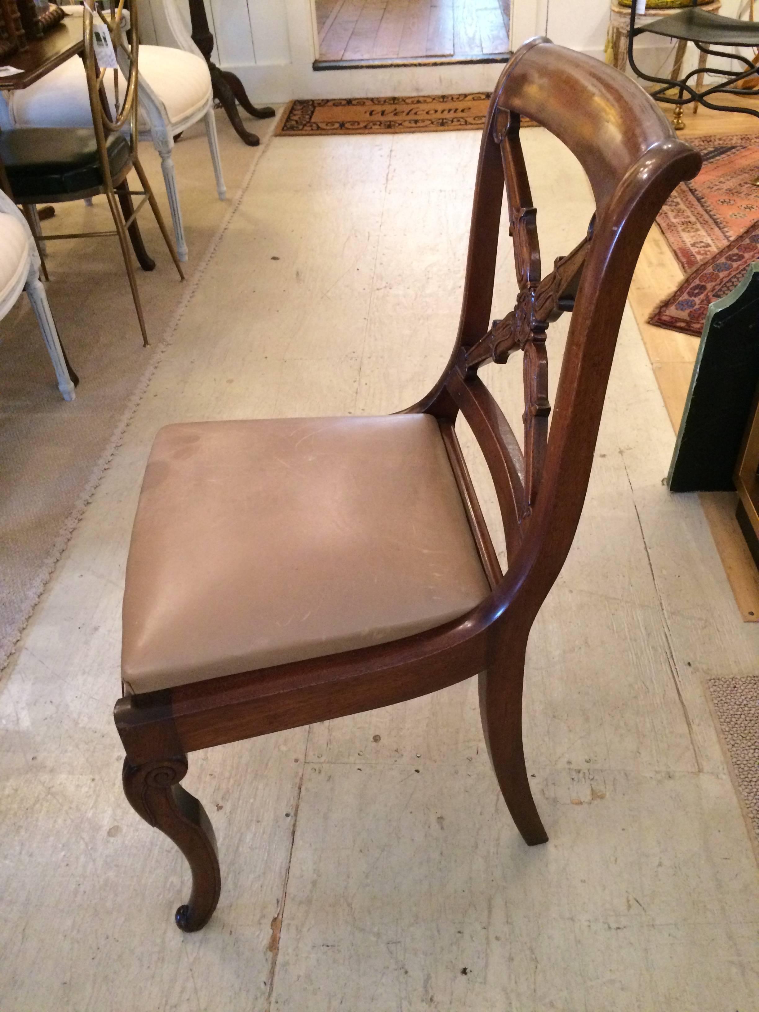 antique regency dining chairs