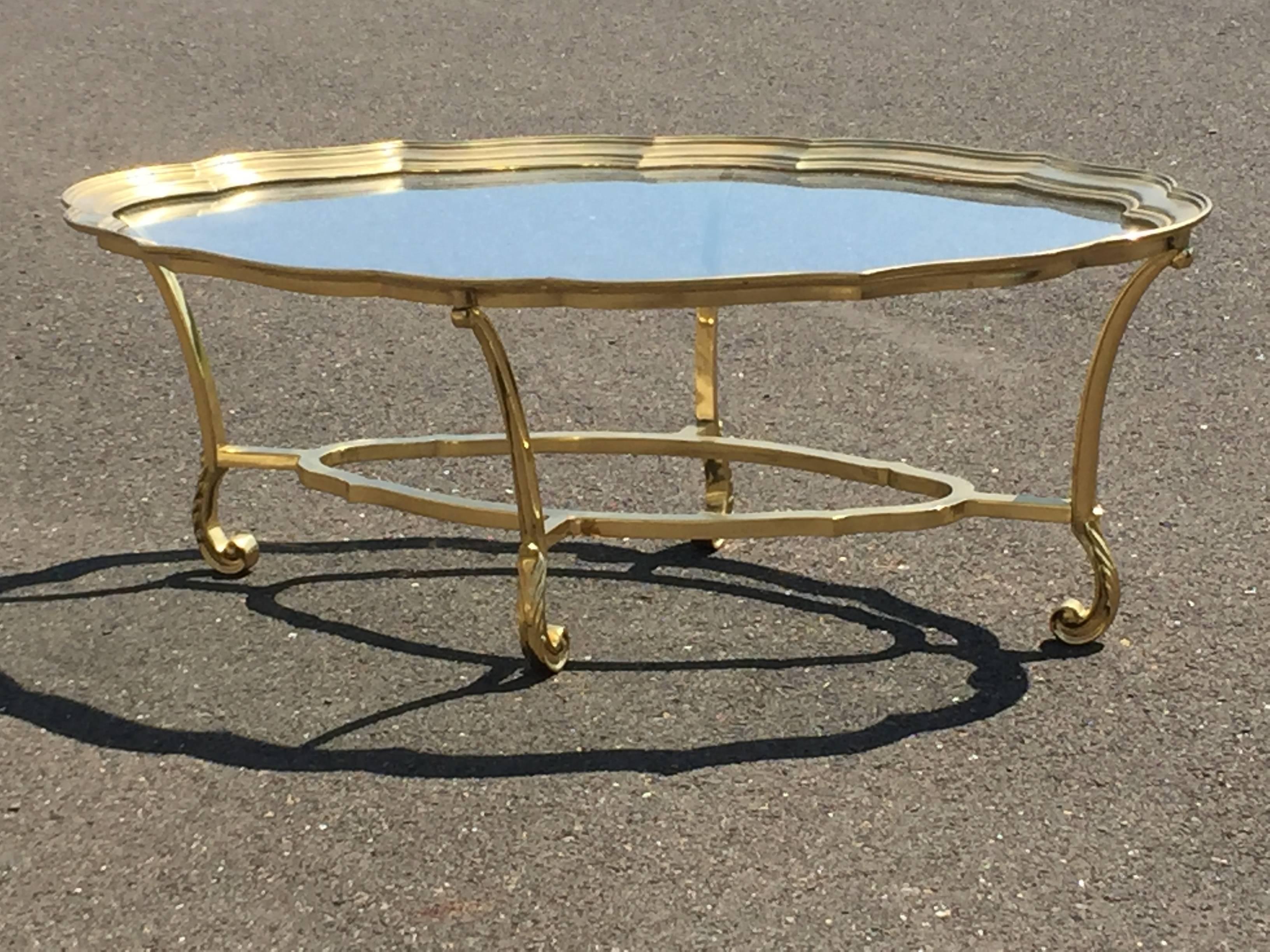 labarge brass coffee table