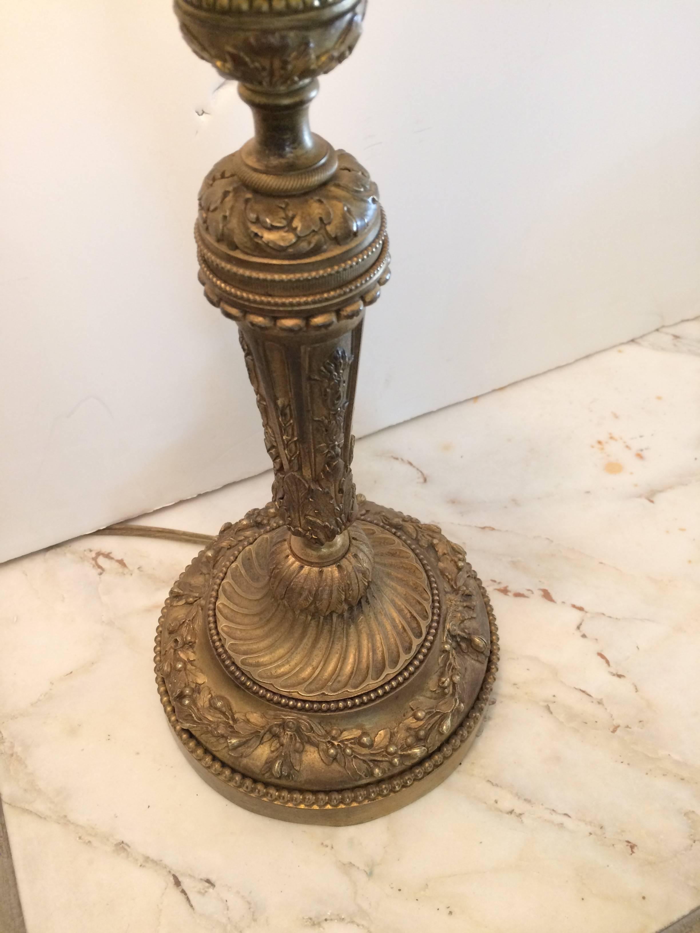Regency Exquisite French Bronze Bouilette Lamp