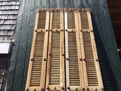 Super, Vintage French Shutters Architectural Fragments