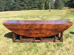 Stunning Large British Gateleg Dining Table