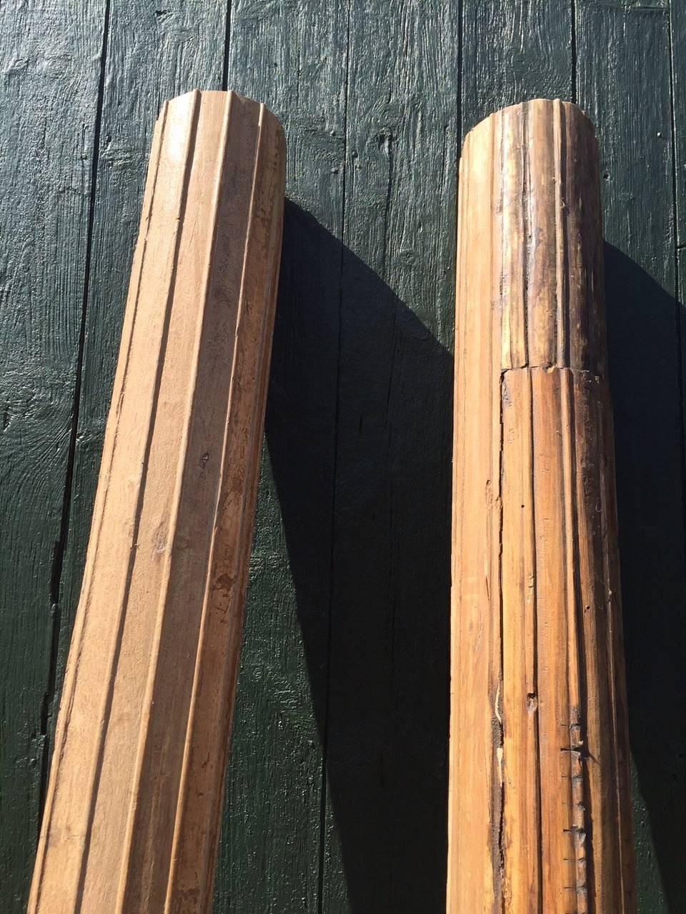 solid wood pillars