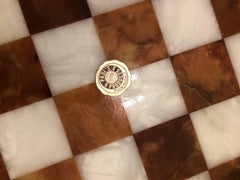 Handsome Marble and Brass Game Board