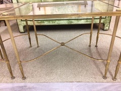 Glamorous Vintage Oblong Gilded Coffee Table