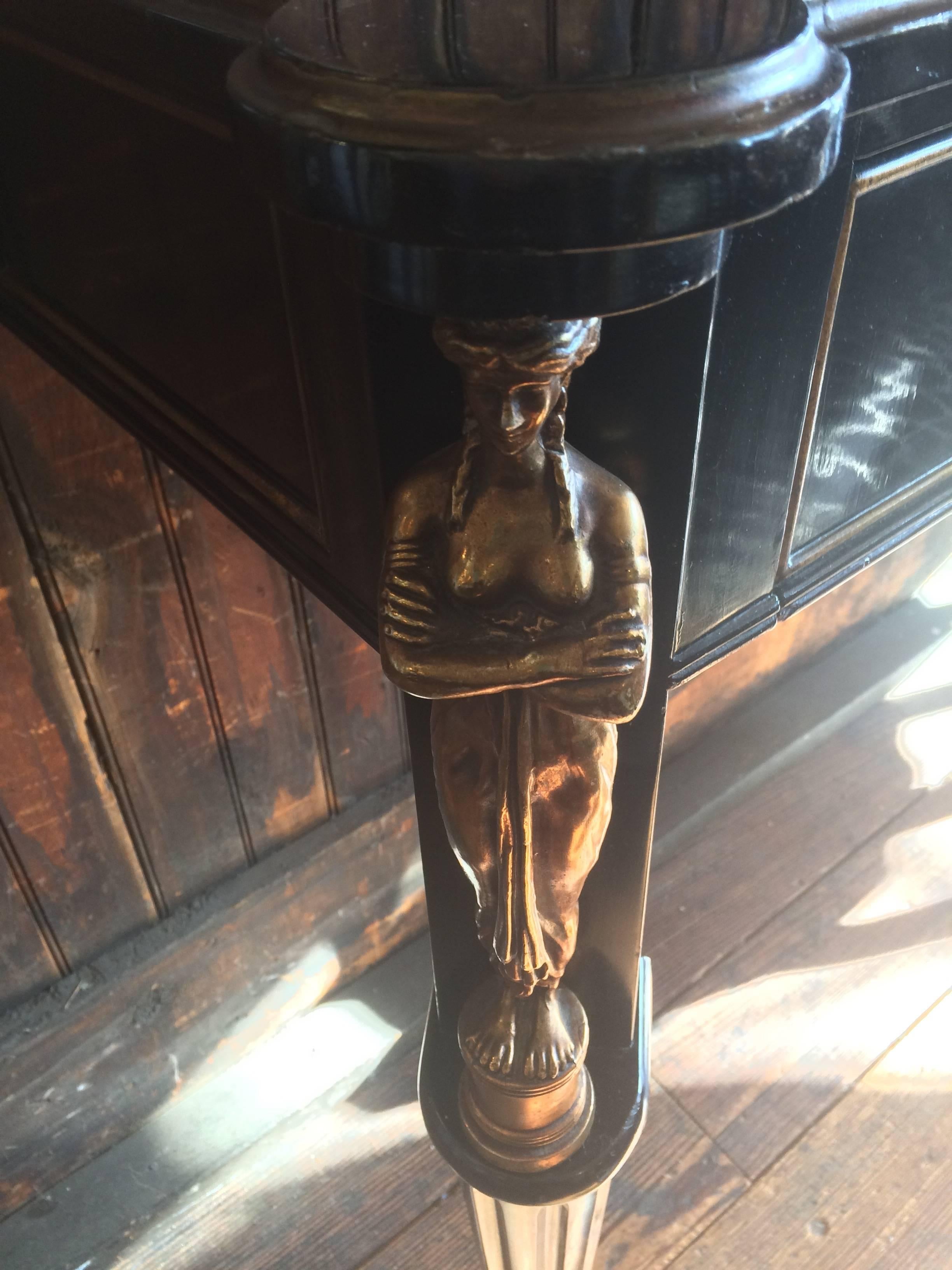 hollywood regency console table