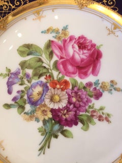Fit for an Heiress Set of Eleven Dresden Dinner Plates