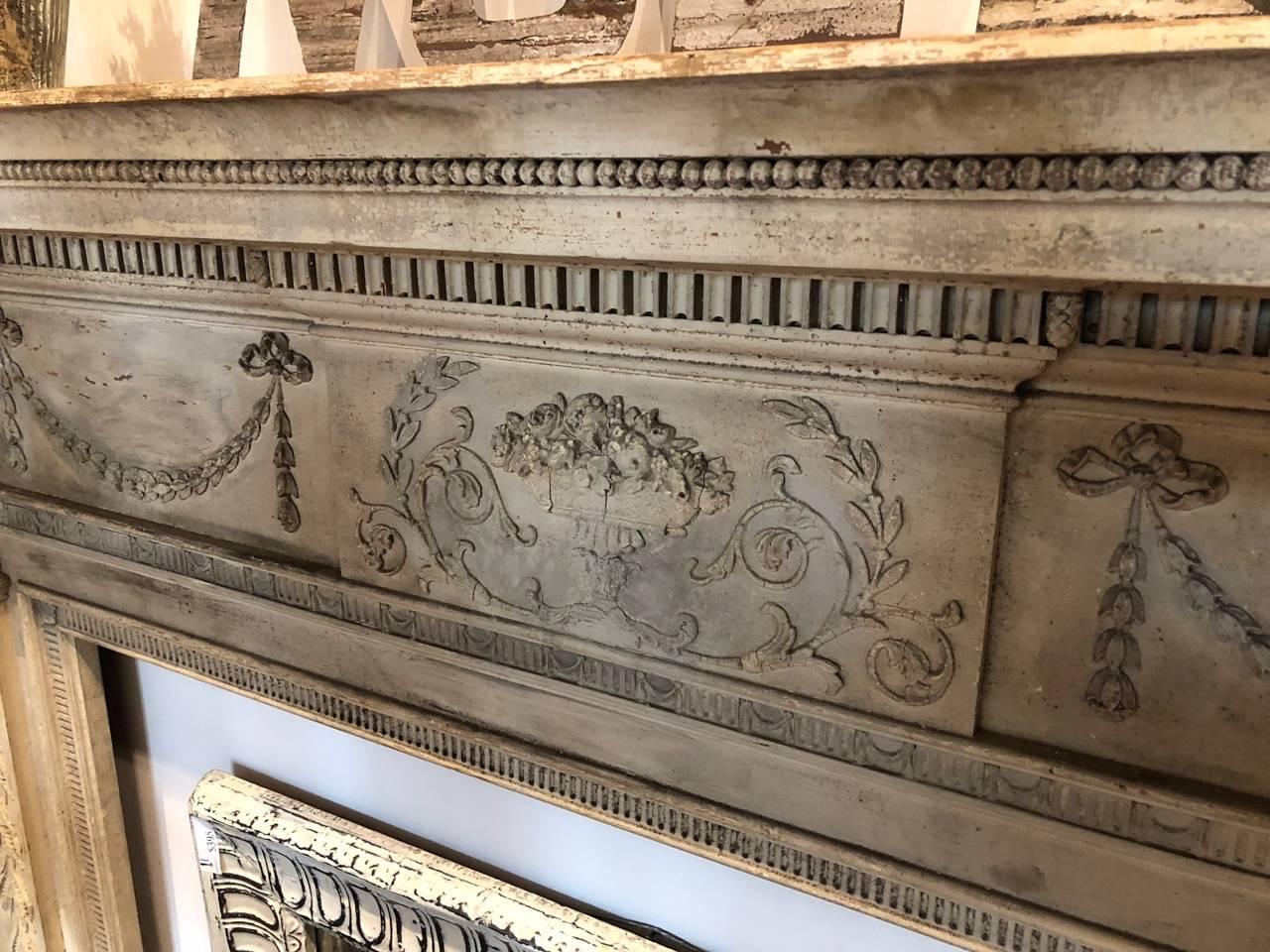 American Stunning Federal Revival Fireplace Mantle