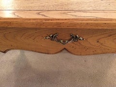Sophisticated Bleached Oak French Style Writing Desk