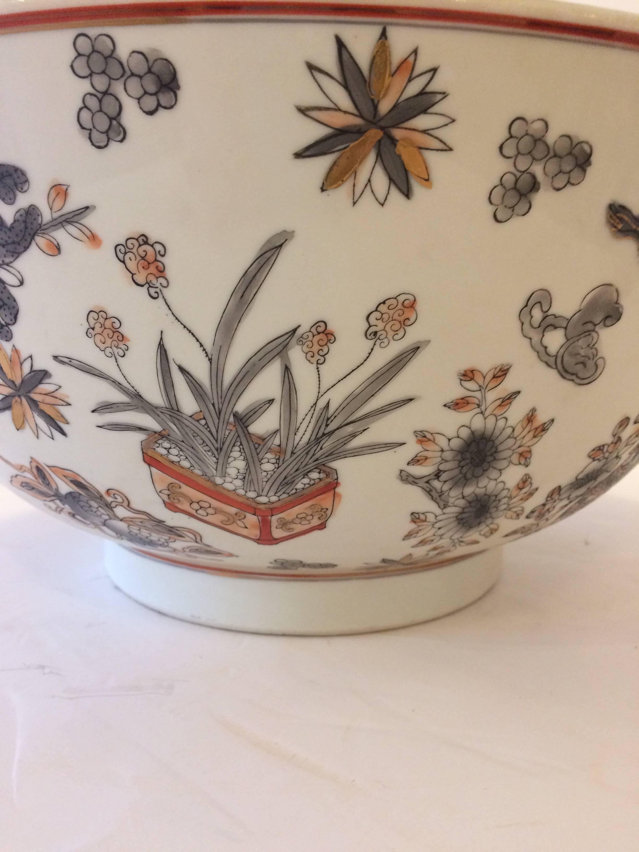 Magnificent Large Chinese Porcelain Center Bowl or Punch Bowl 3