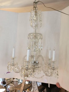 Very Elegant Classic Medium Sized French Crystal Chandelier