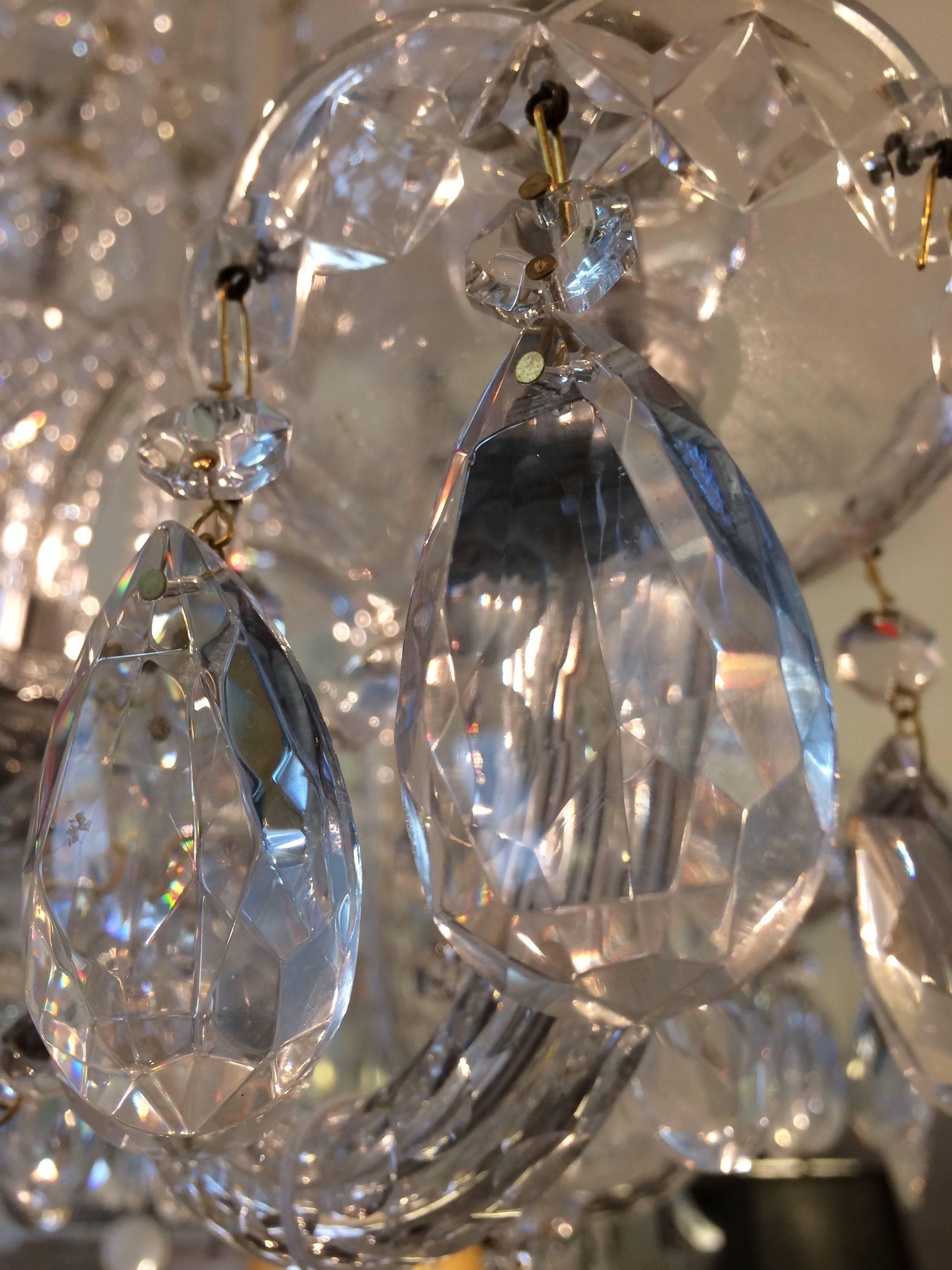 Very Elegant Classic Medium Sized French Crystal Chandelier For Sale at ...
