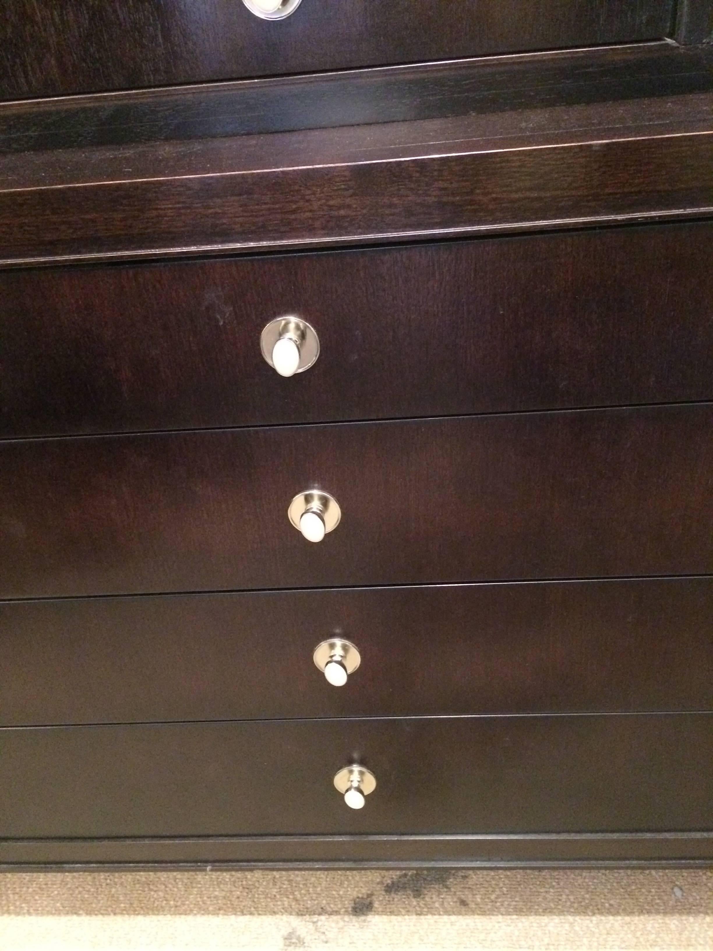 Barbara Barry Elegant Ebonized Mahogany Sideboard Credenza In Excellent Condition In Hopewell, NJ