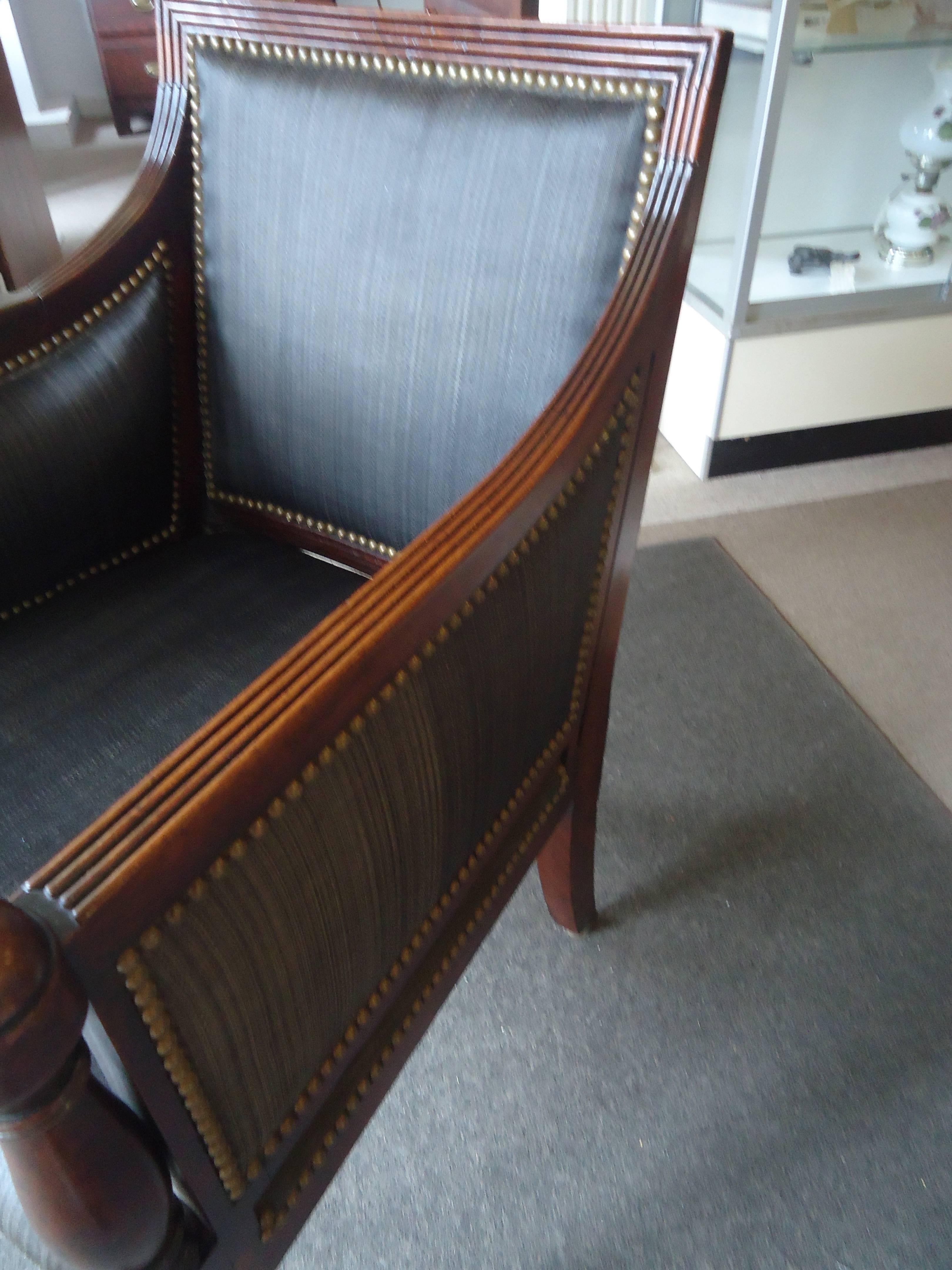 English Rare Antique Federal Mahogany Writing Chair