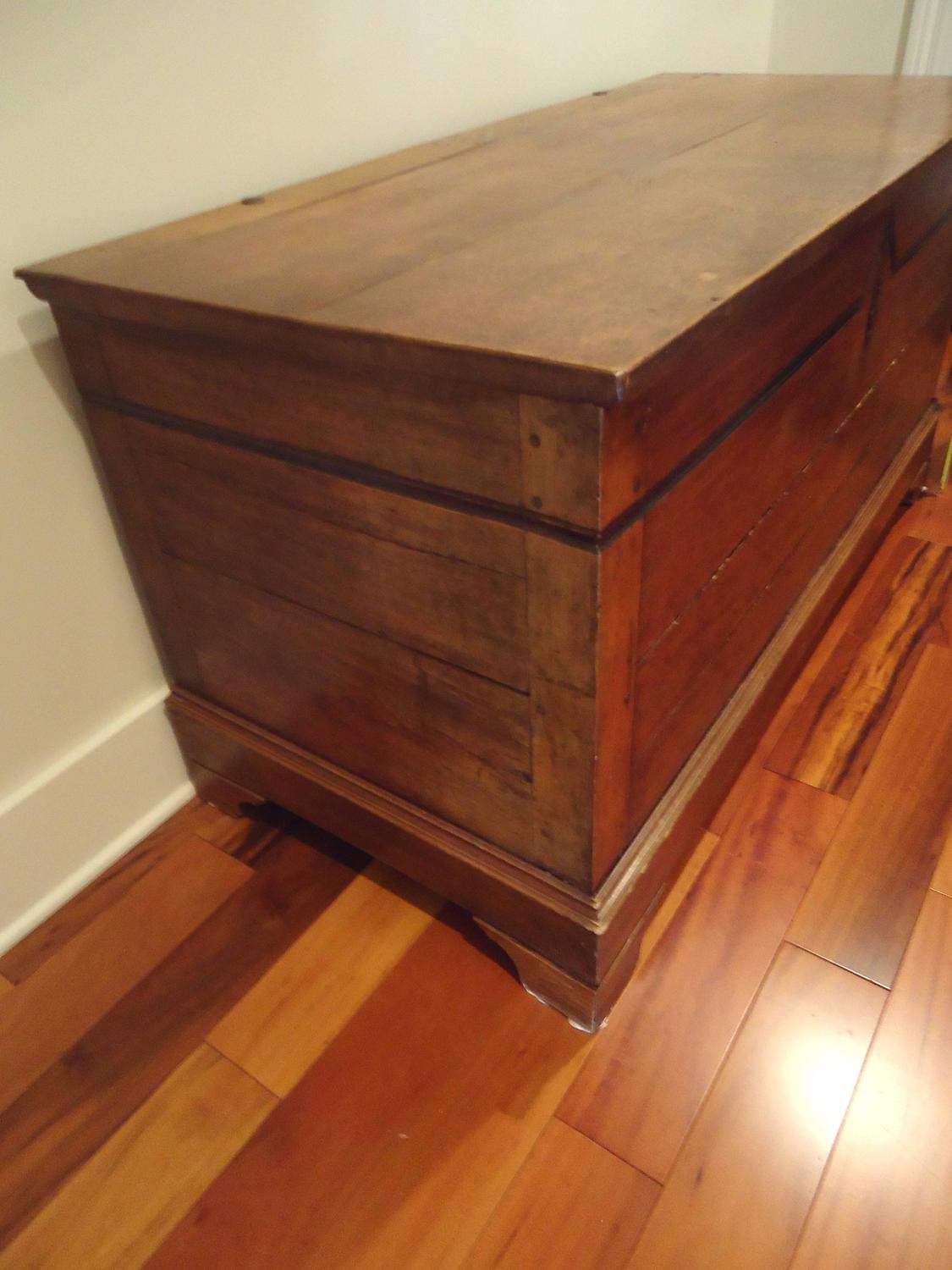 Wonderful Large Antique Walnut Blanket Chest at 1stdibs