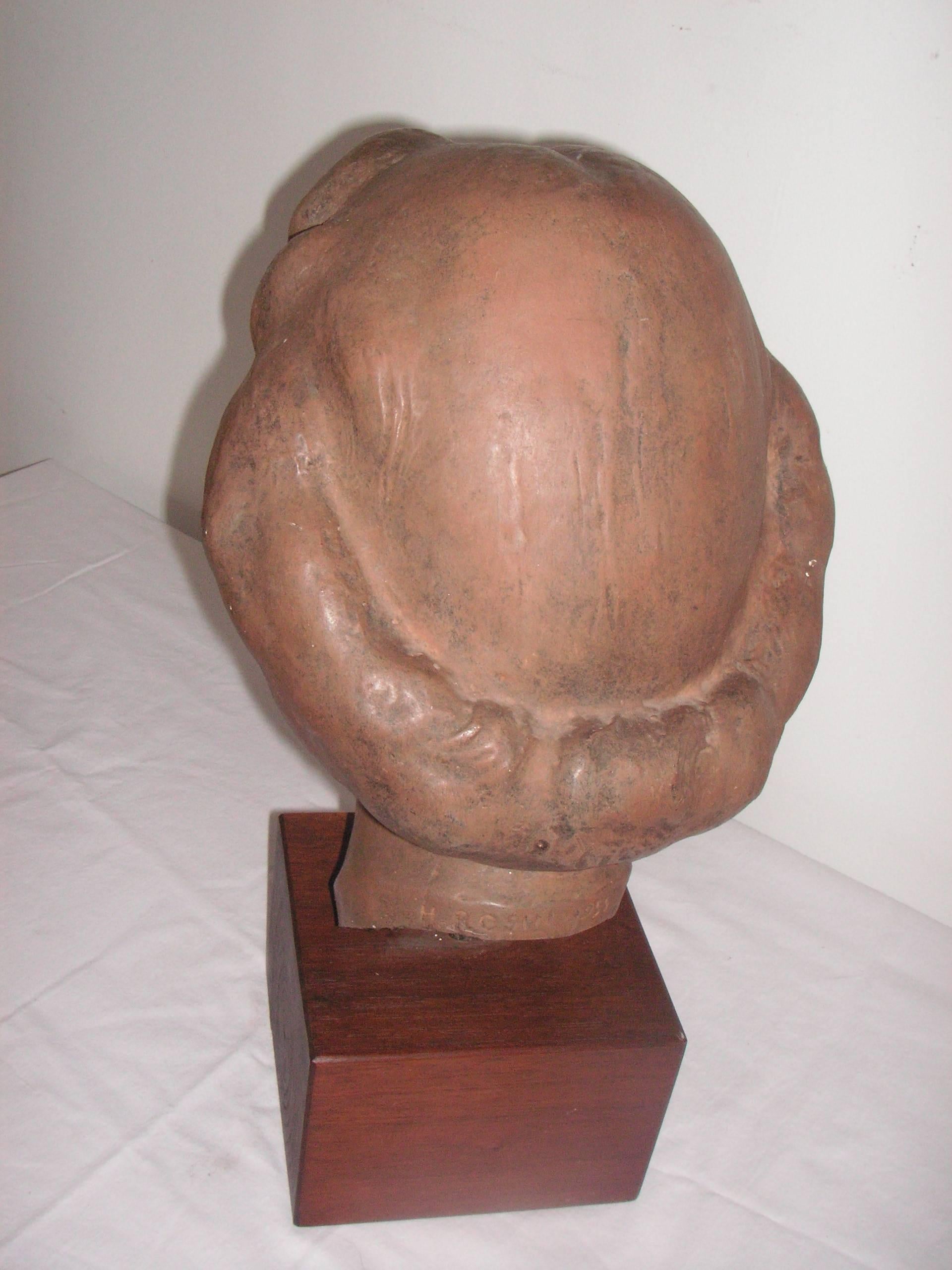 American Gorgeous Plaster Bust by Harry Rosin