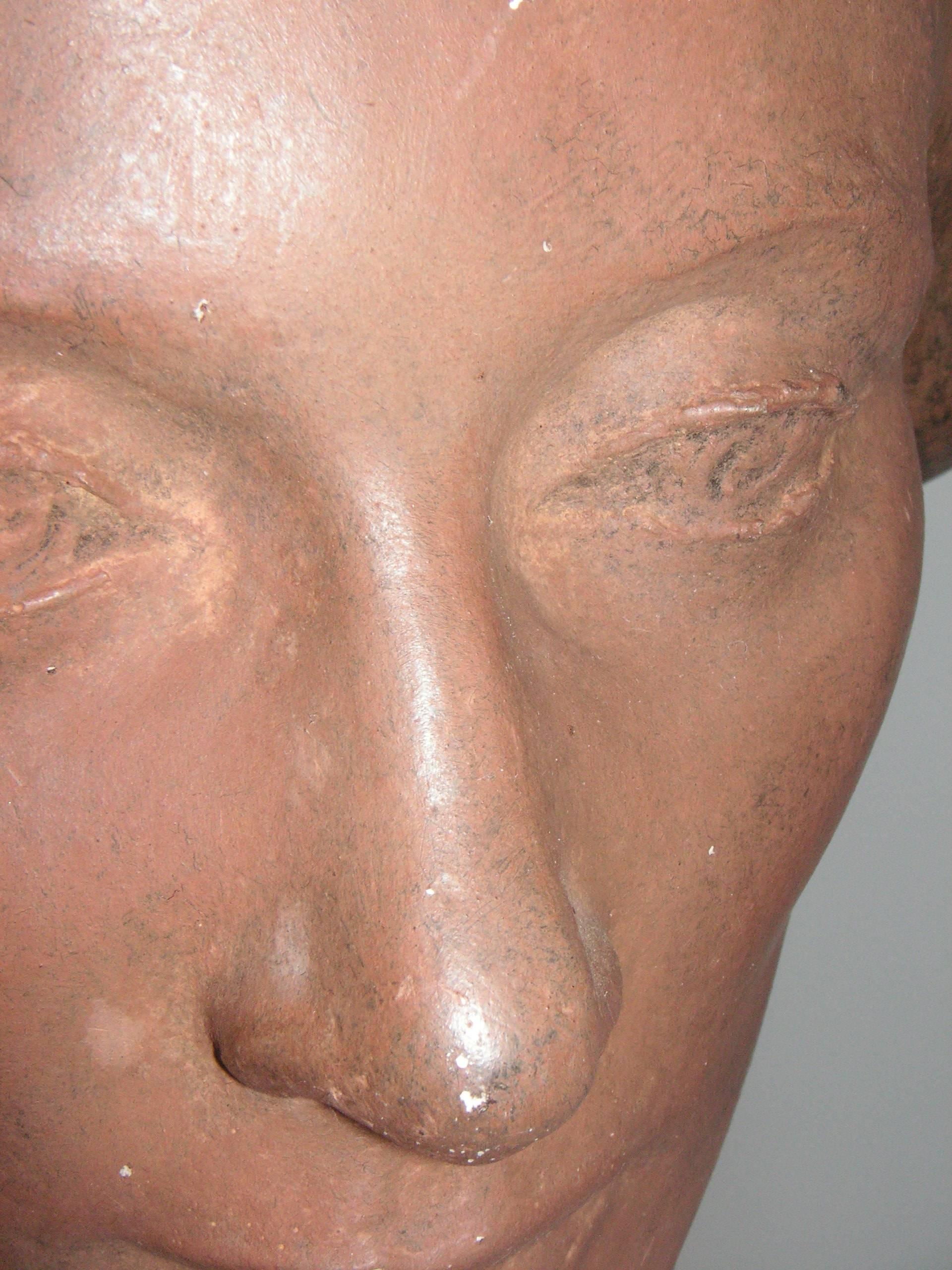 Mid-20th Century Gorgeous Plaster Bust by Harry Rosin