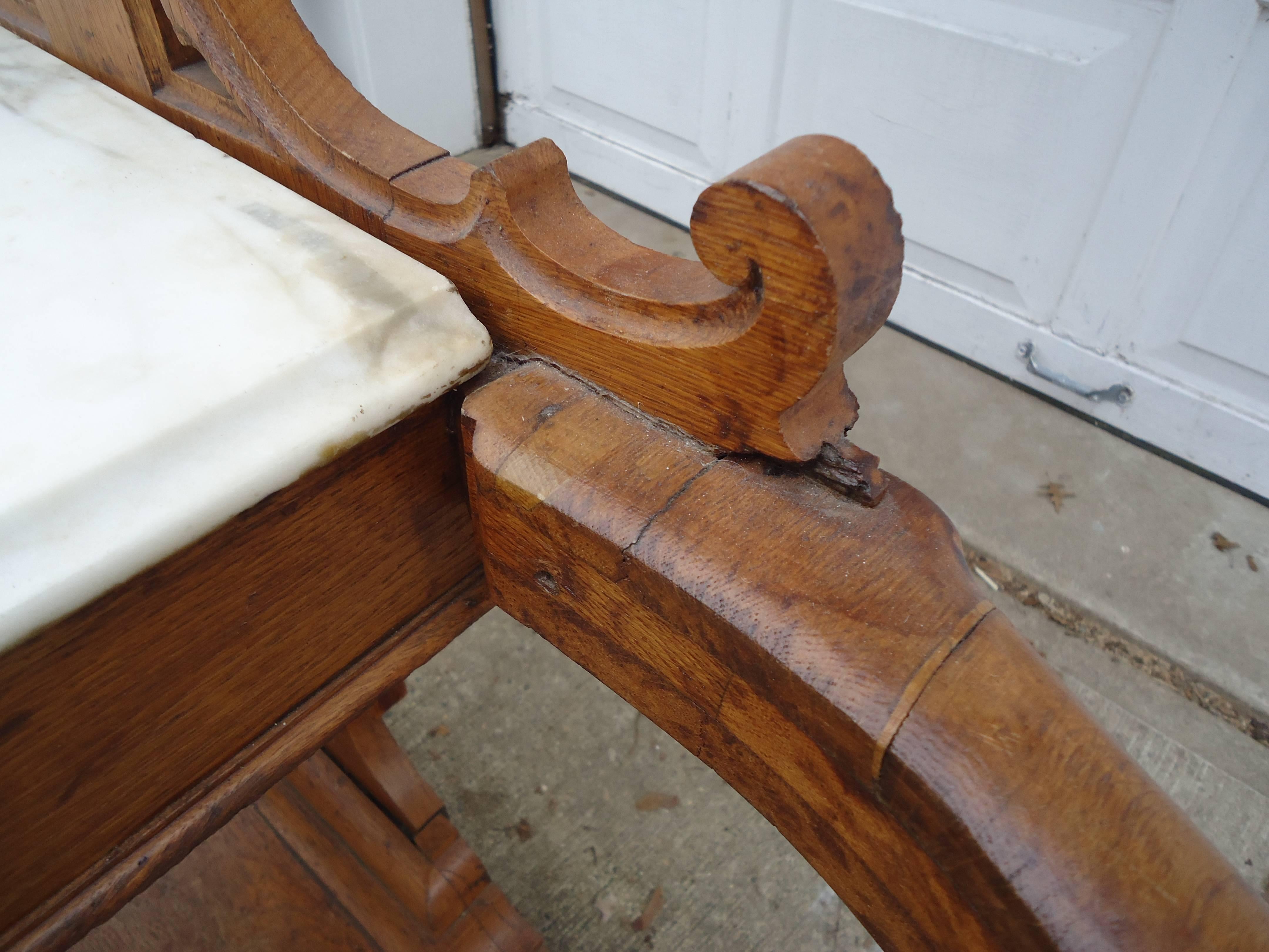 Oak Tall Impressive Gothic Coat Hat Stand