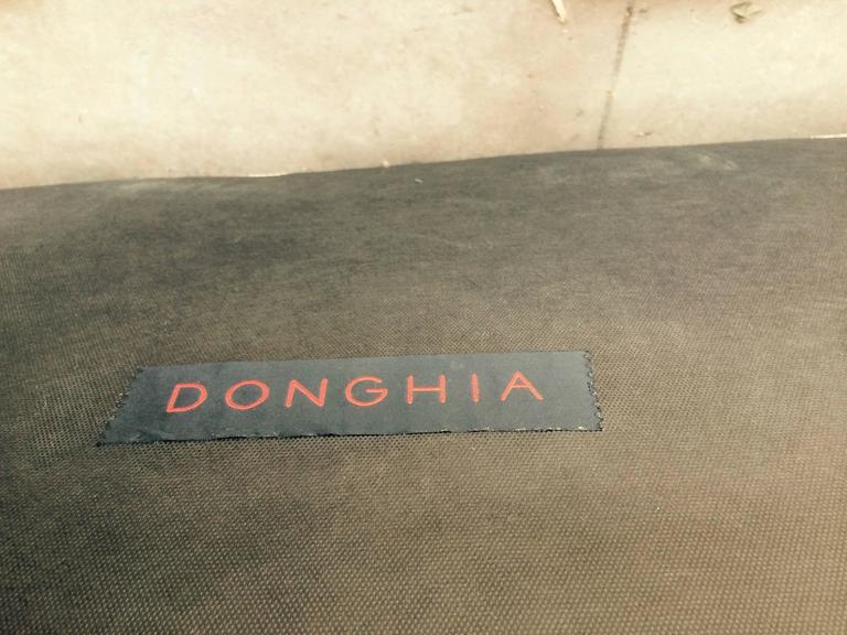 Sophisticated Angular Donghia Loveseat Sofa at 1stDibs
