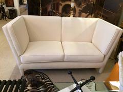 Sophisticated Angular Donghia Loveseat Sofa