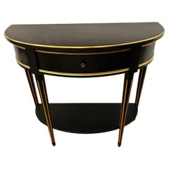 Wood Demi-lune Tables