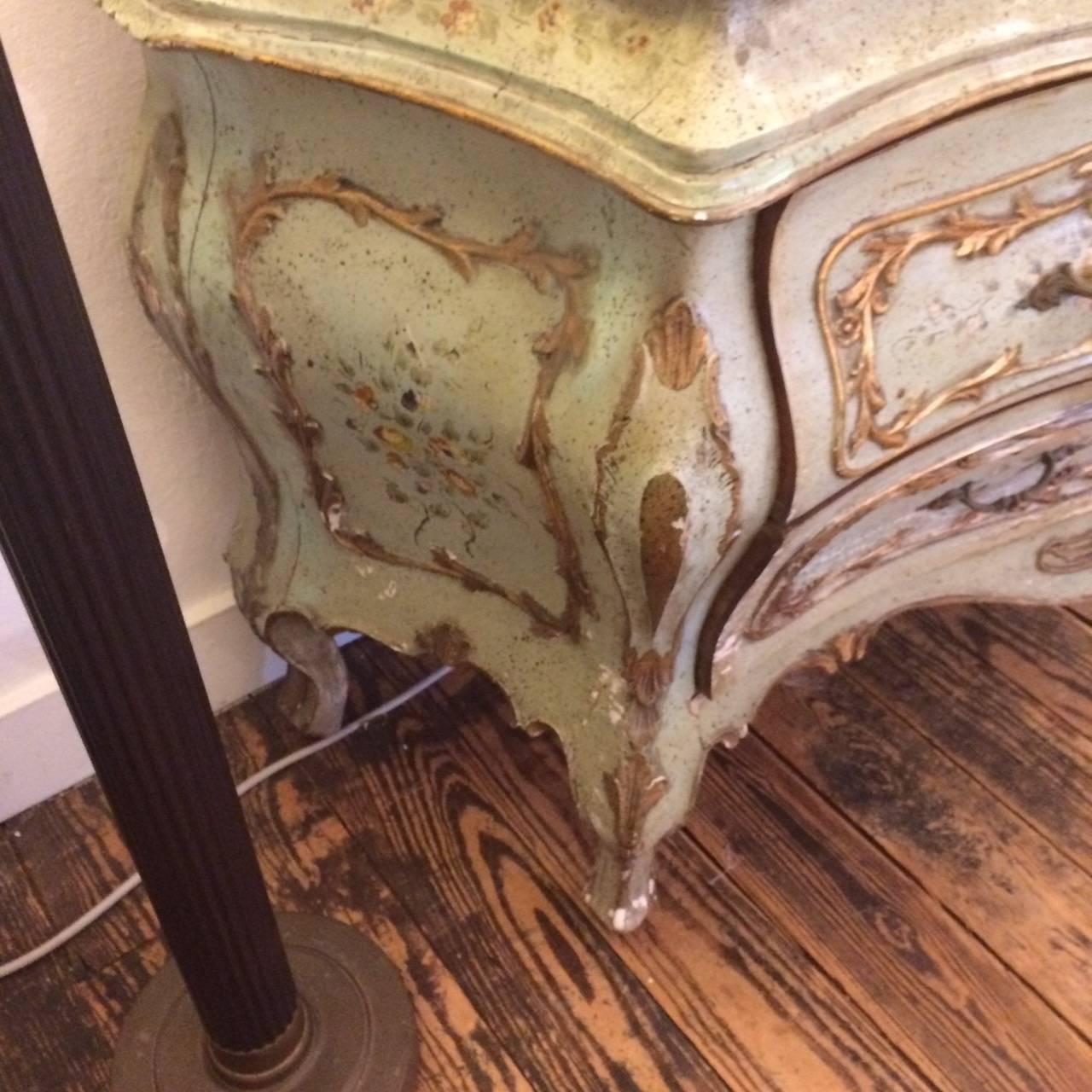 Venetian Rococo Painted and Parcel-Gilt Commode 3