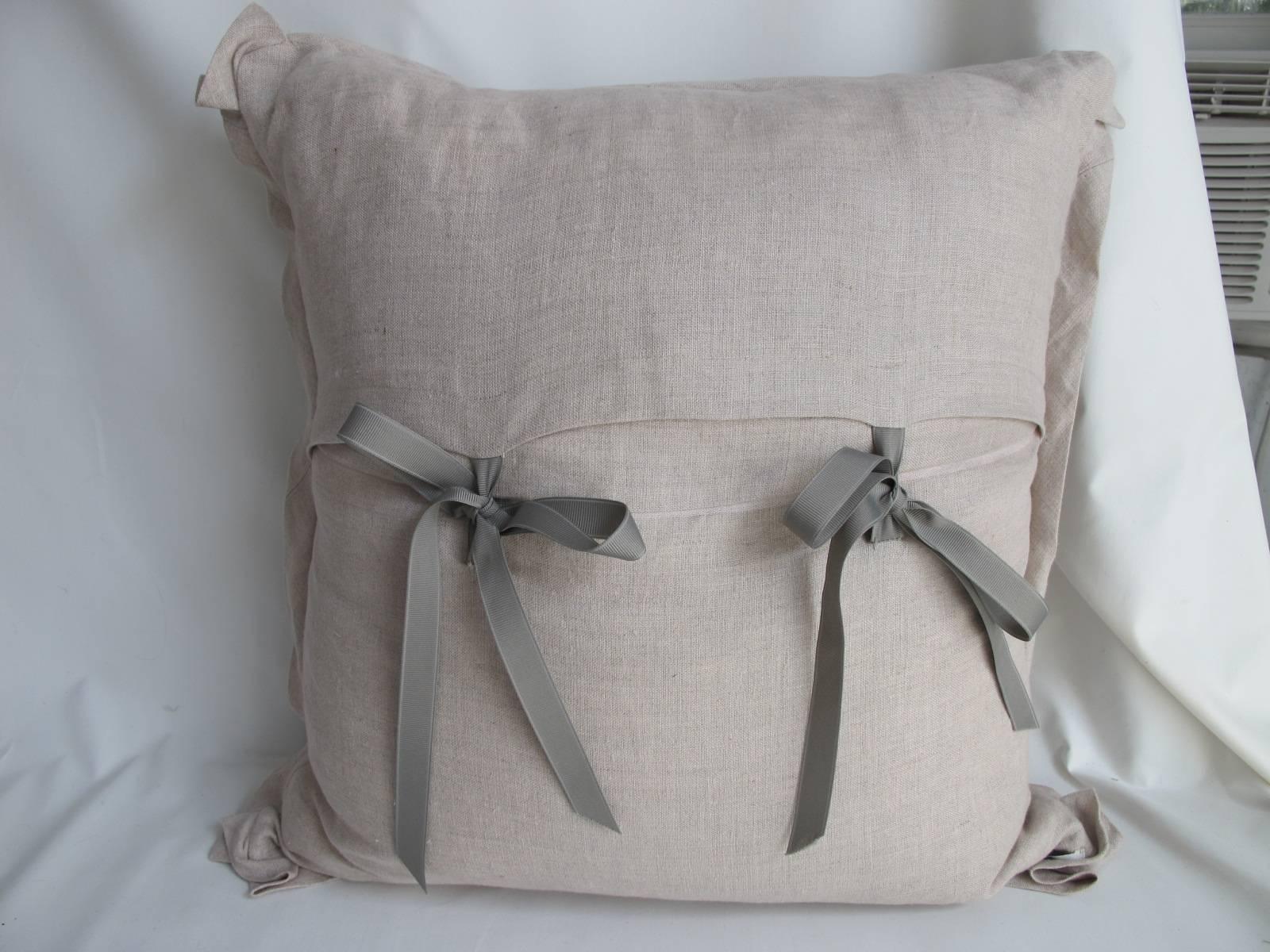 Pair of 19th Century Toile Pillows by Mary Jane McCarty In Excellent Condition In Hopewell, NJ