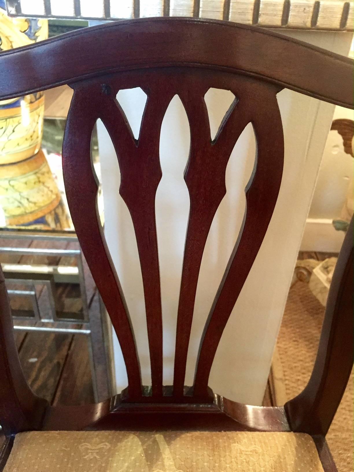 George III Mahogany Child's High Chair In Excellent Condition In Hopewell, NJ