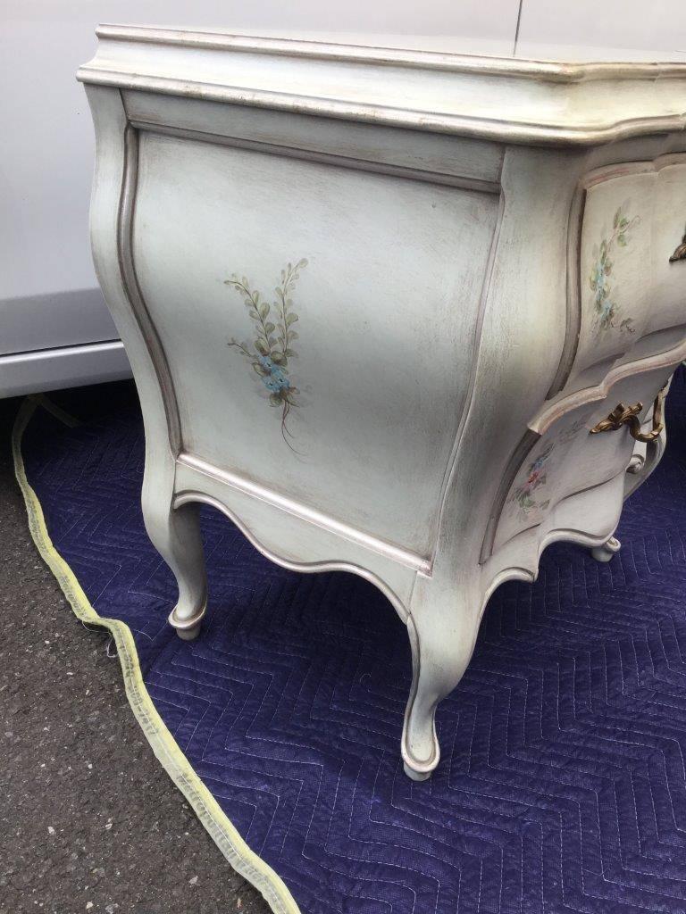 Mid-20th Century Romantic Painted Night Tables Chests
