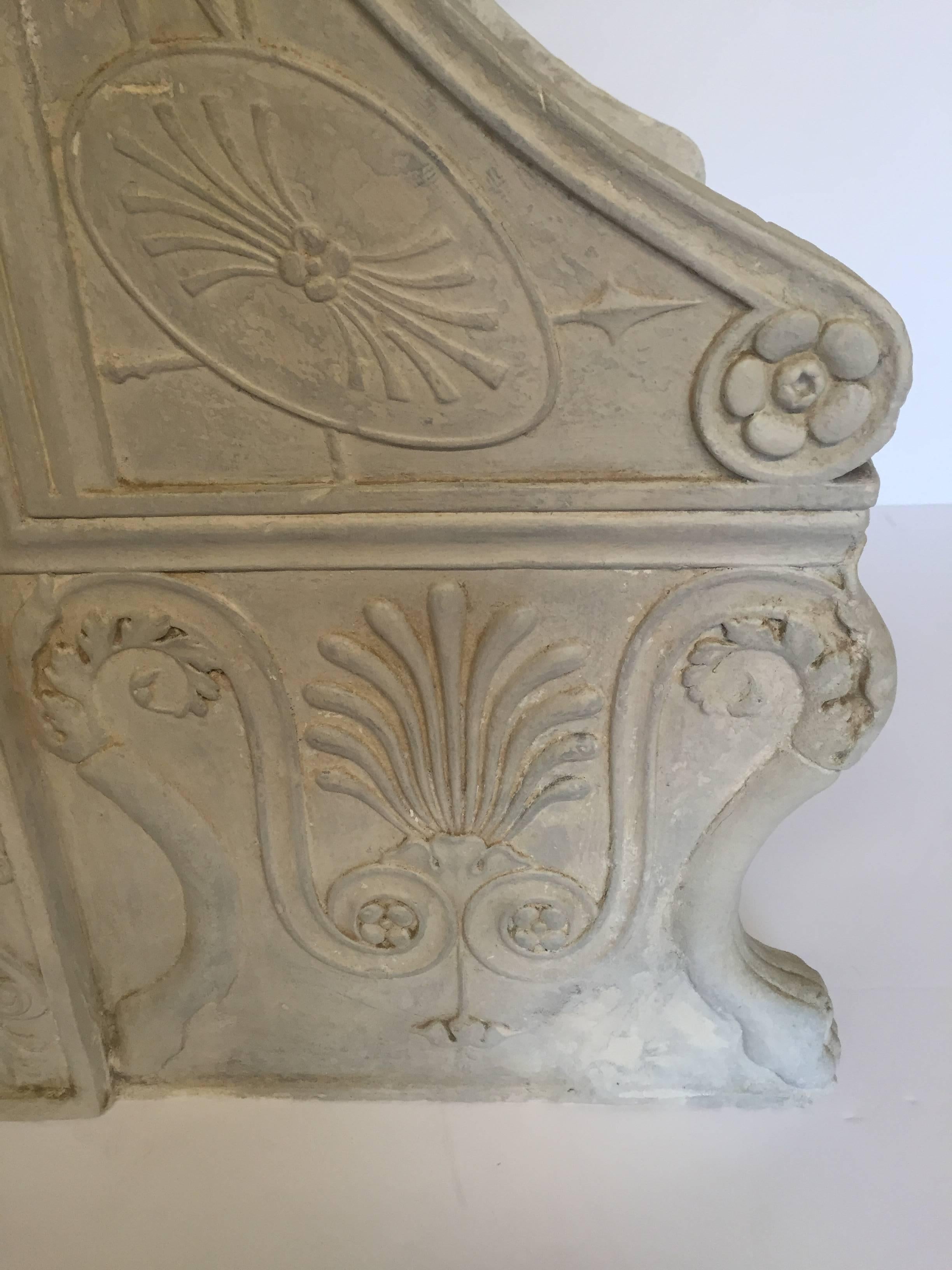 Grand Tour Plaster Model of Roman Throne In Excellent Condition In Hopewell, NJ