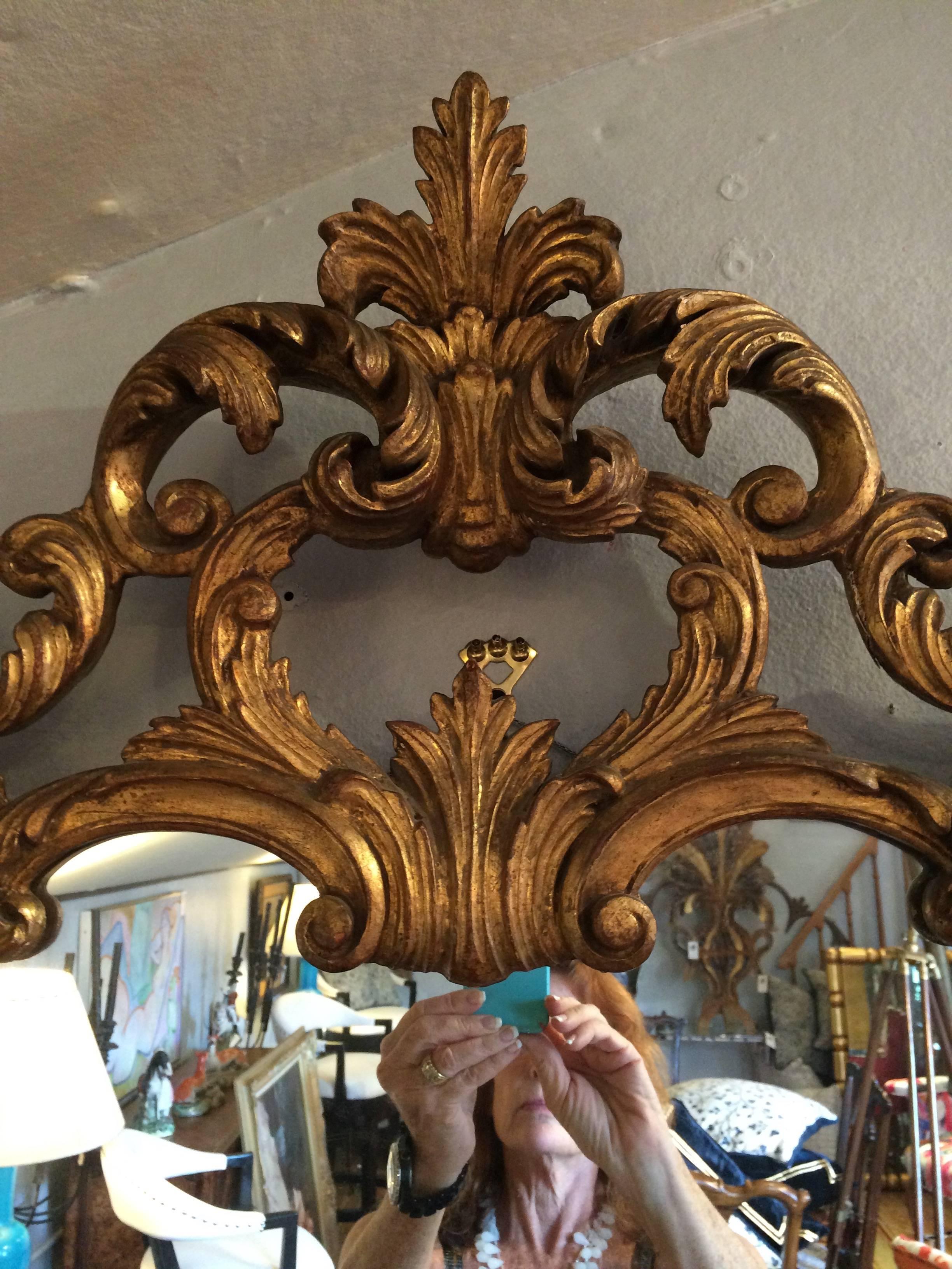 Gorgeous Giltwood French Antique Mirror 1