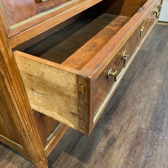 19th Century French Walnut Dresser Secrétaire Desk with Marble Top