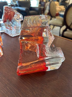 Blown Glass Collection of 3 Art Sculptures by Mikula