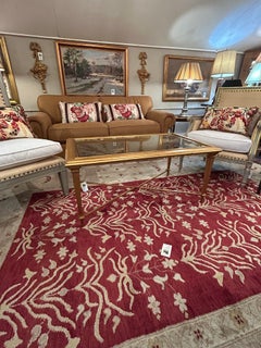 Mesa de centro rectangular «Bristol» de Hickory Chair, estilo French Hollywood Regency, color dorado