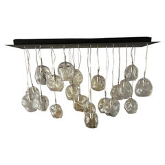 Magnificent John Pomp Glass Suspension Chandelier