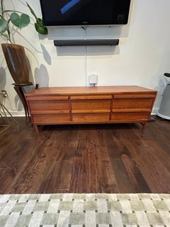 Beautiful Low Slung Custom Made 6 Drawer Dresser