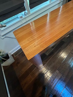 Monumental Sleek Parsons Style Custom Hand Crafted Writiing Desk