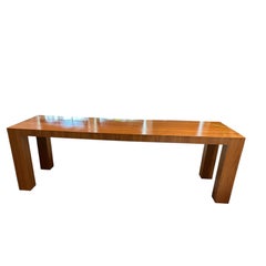 Monumental Sleek Parsons Style Custom Hand Crafted Writiing Desk