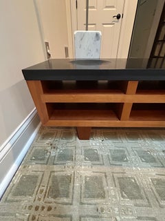 Hand Crafted Custom Wood & Stone Low Cocktail Table or Meditation Altar