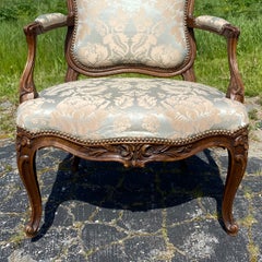 Magnificent Pair of 19th Century Highly Carved Armchairs from South of France