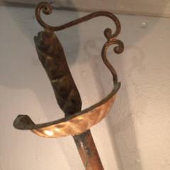 Antique French Sword Motiffe Sconce